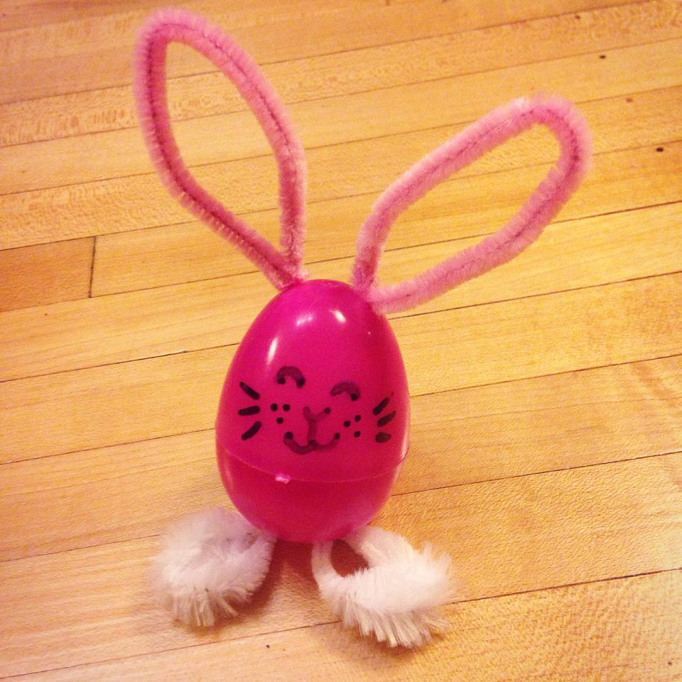 DIY Glow In The Dark Easter Egg Bunny - School Mum