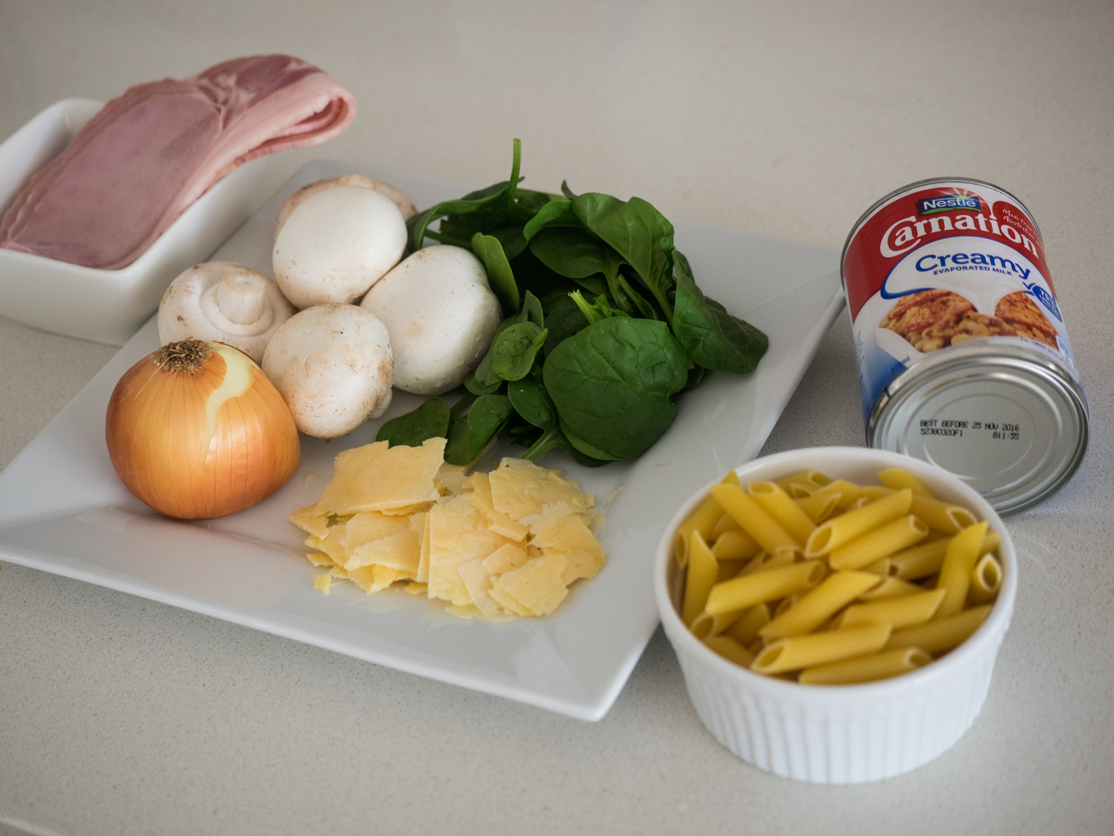Creamy Bacon & Spinach Penne Pasta - School Mum