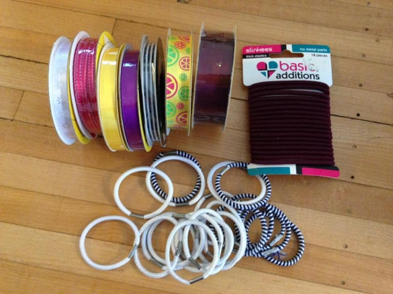 DIY School Ribbon Hair Ties Kid Tested School Mum