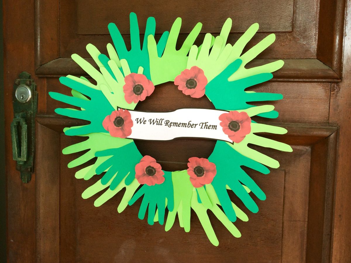 Anzac day wreath final school mum