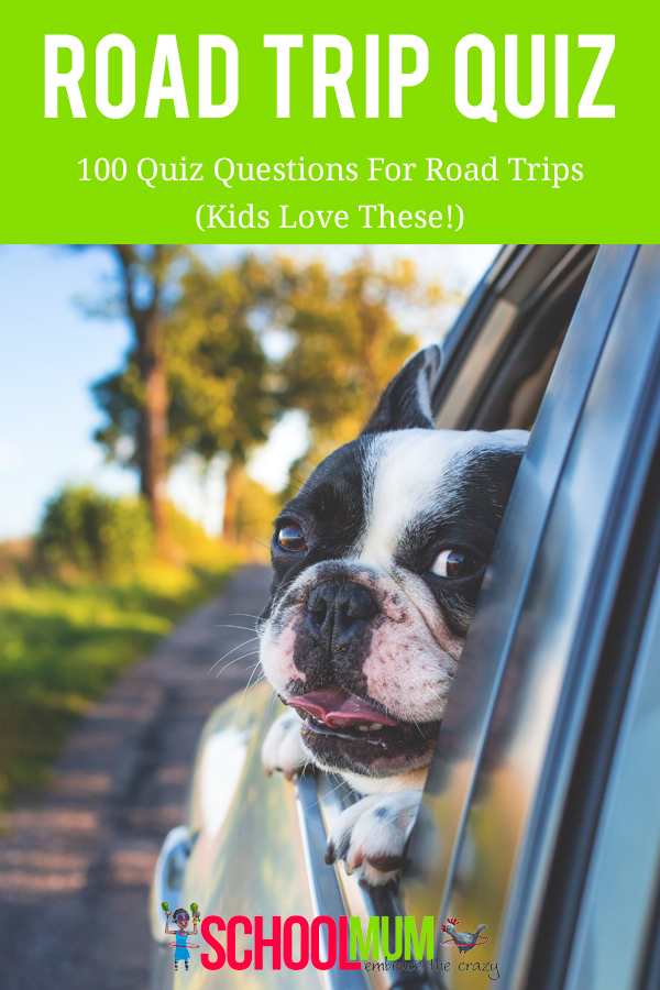 100 Quiz Questions For Road Trips (Kids Love These!) #quiz #roadtrip #familyfun