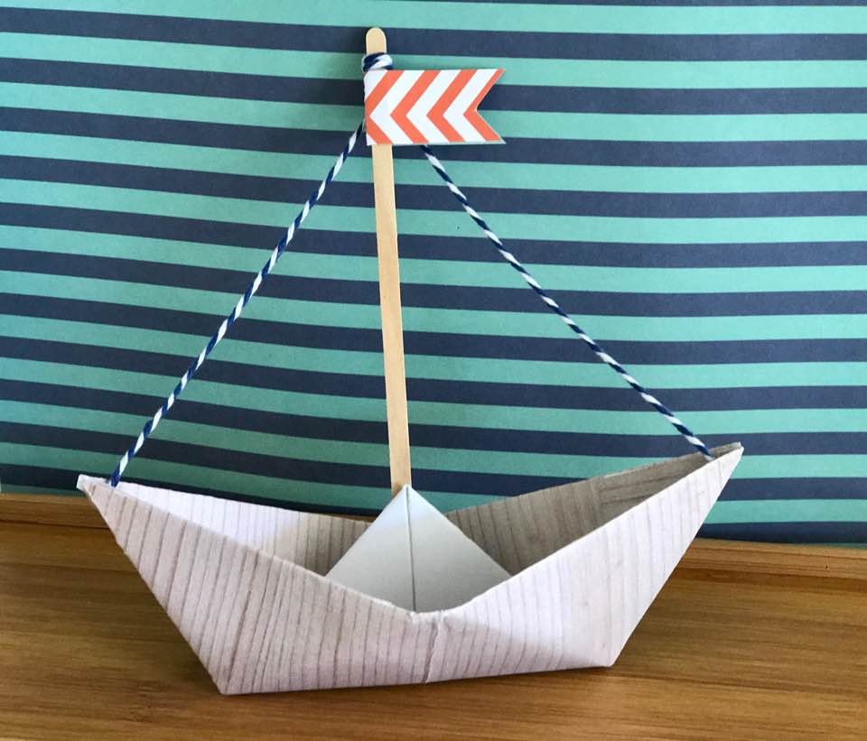 Sail Away....With Our Paper Boat Tutorial School Mum