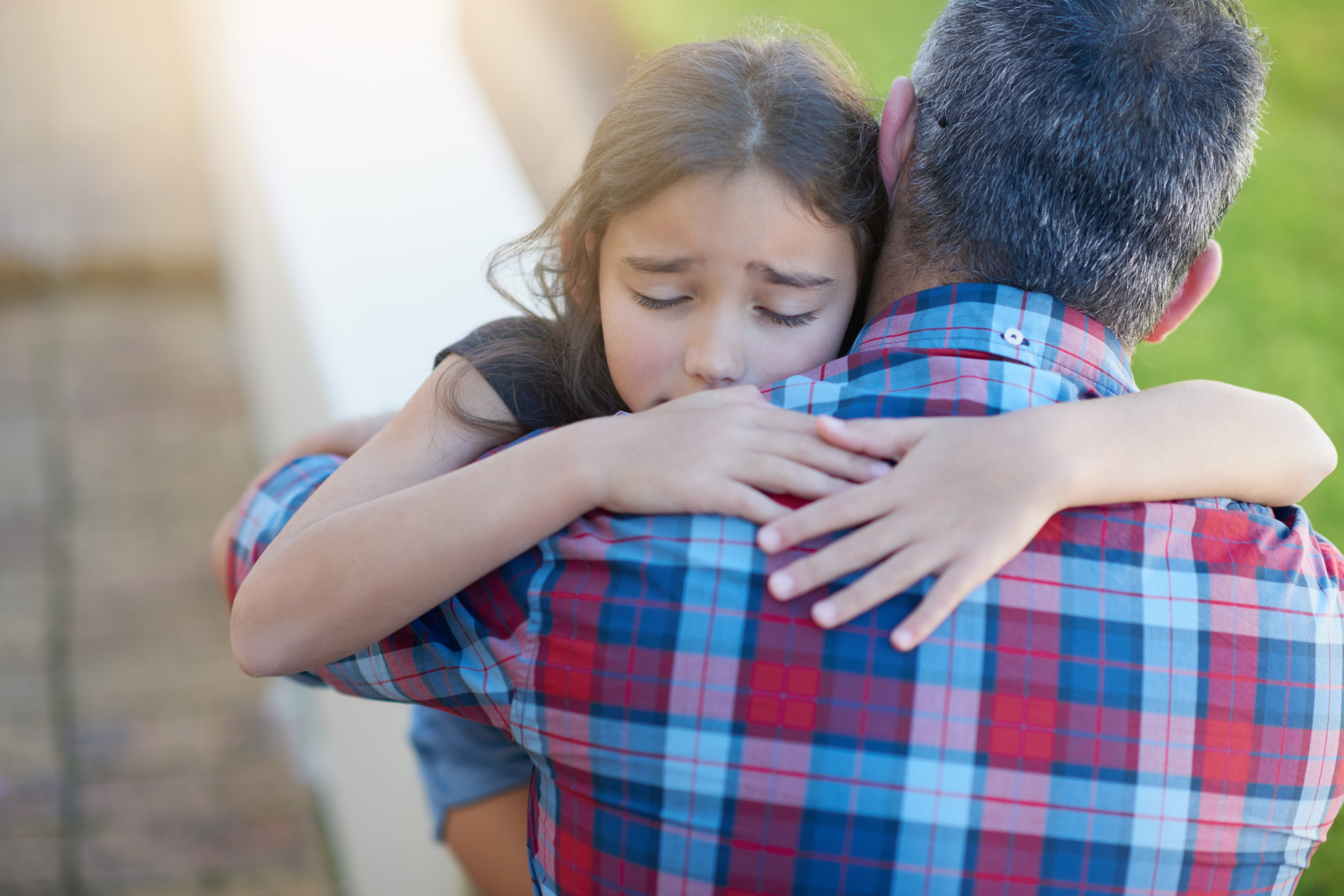 Daddy's hugs make everything better School Mum